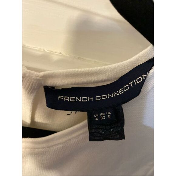 French connection women’s Cruz Danni white stretch, body con dress size 0 - Picture 6 of 6